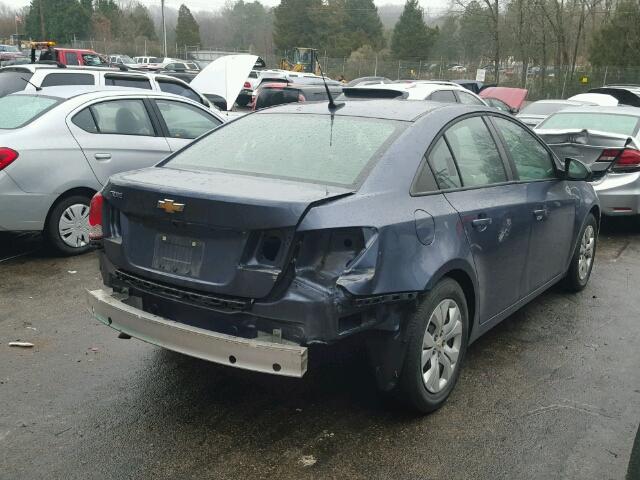 1G1PB5SG4E7202041 - 2014 CHEVROLET CRUZE LS BLUE photo 4