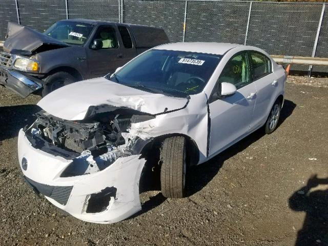 JM1BL1SF8A1238794 - 2010 MAZDA 3 I WHITE photo 2