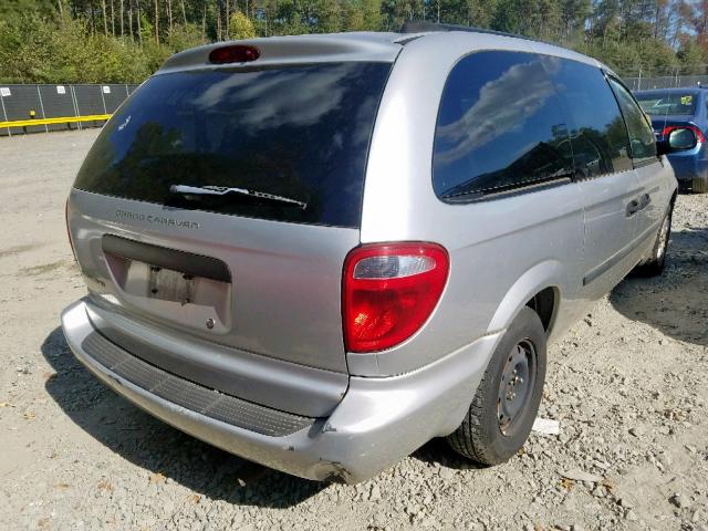 1D4GP24R15B149840 - 2005 DODGE GRAND CARA SILVER photo 4