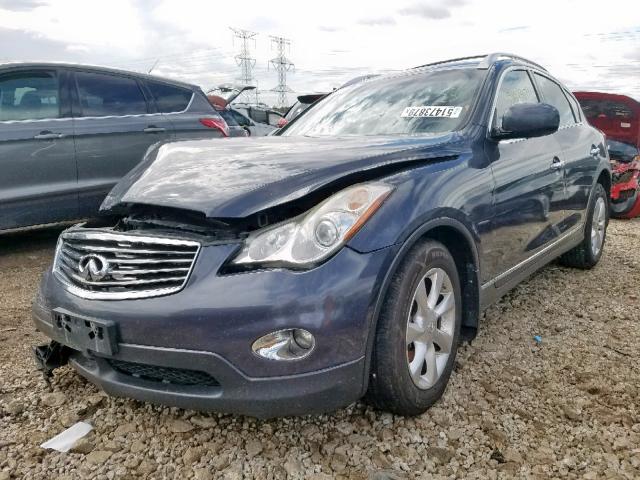 JN1AJ0HR0AM755120 - 2010 INFINITI EX35 BASE BLUE photo 2