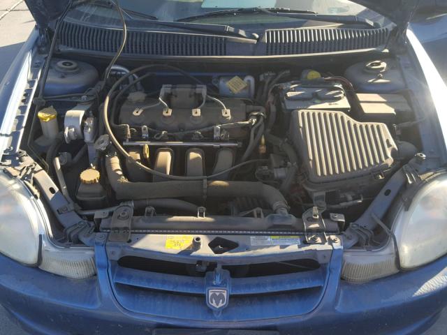 1B3ES56C42D621320 - 2002 DODGE NEON ES BLUE photo 7