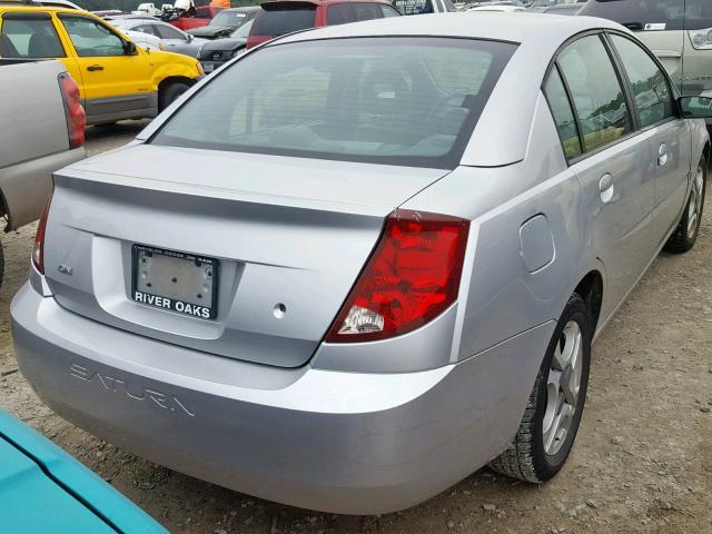 1G8AL52F83Z102344 - 2003 SATURN ION LEVEL SILVER photo 4