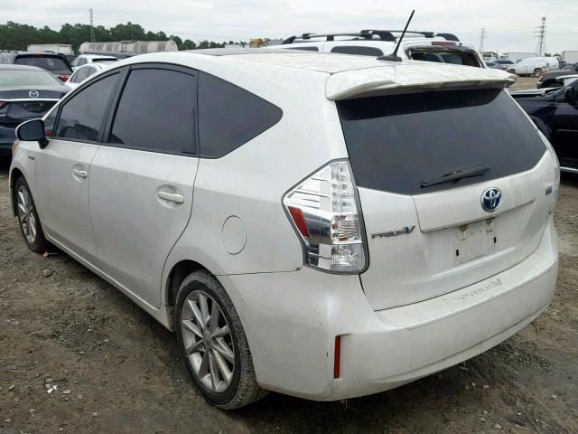 JTDZN3EU9D3261038 - 2013 TOYOTA PRIUS V WHITE photo 3