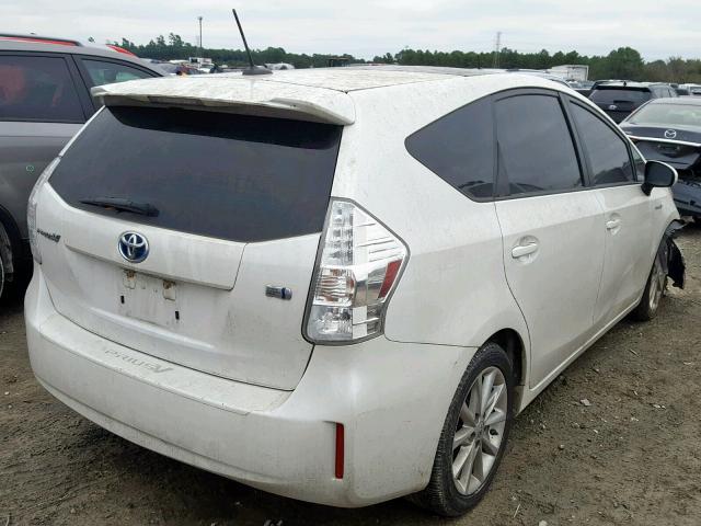 JTDZN3EU9D3261038 - 2013 TOYOTA PRIUS V WHITE photo 4