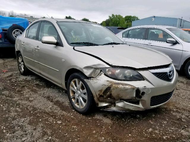 JM1BK12G081831667 - 2008 MAZDA 3 I TAN photo 1