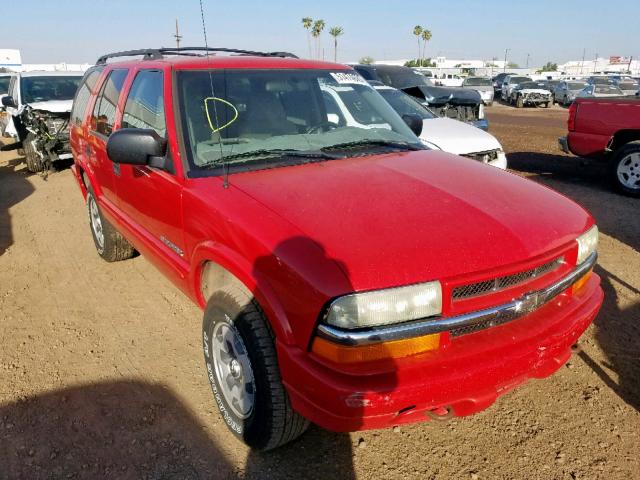 1GNDT13X34K130332 - 2004 CHEVROLET BLAZER RED photo 1