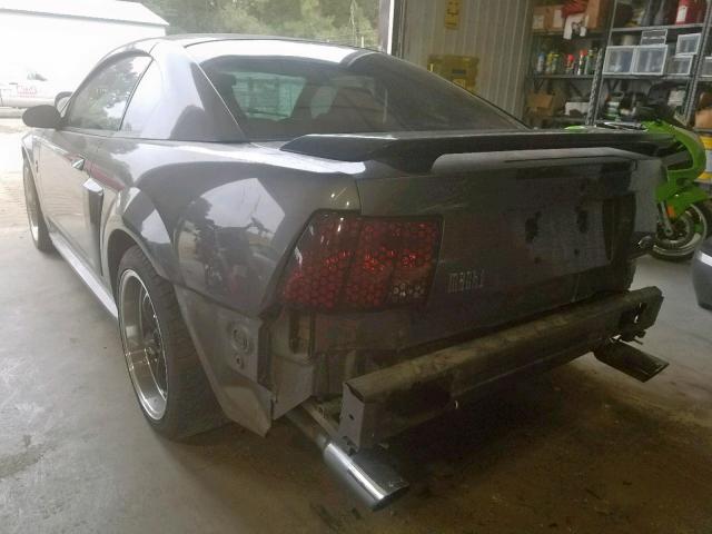 1FAFP42R53F443132 - 2003 FORD MUSTANG MA GRAY photo 3
