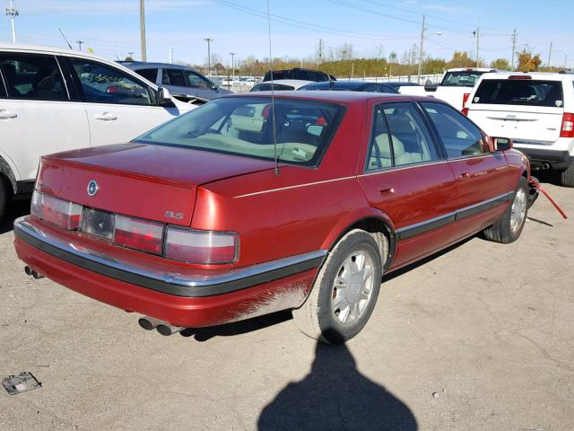 1G6KS52Y7SU828659 - 1995 CADILLAC SEVILLE SL RED photo 4