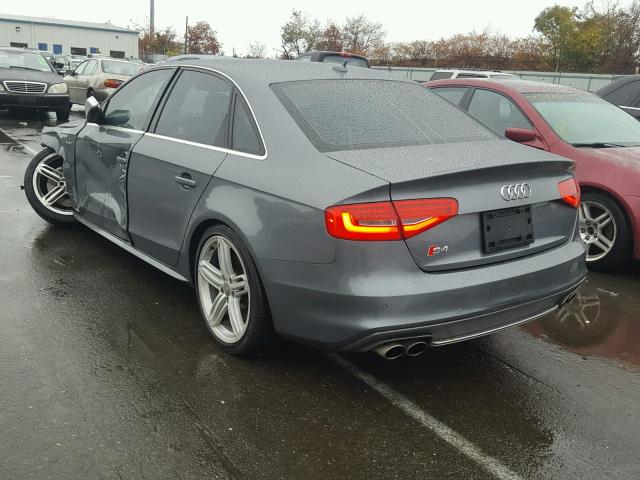 WAUKGAFL4DA051364 - 2013 AUDI S4 PRESTIG GRAY photo 3