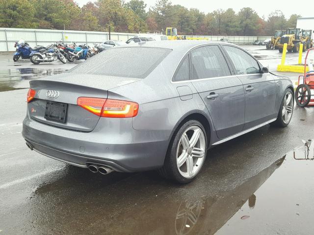 WAUKGAFL4DA051364 - 2013 AUDI S4 PRESTIG GRAY photo 4