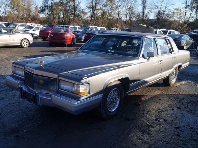 1G6DW54Y0LR701315 - 1990 CADILLAC BROUGHAM BLUE photo 2