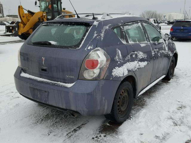 5Y2SL67889Z410343 - 2009 PONTIAC VIBE BLUE photo 4