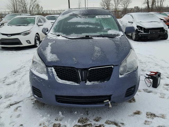 5Y2SL67889Z410343 - 2009 PONTIAC VIBE BLUE photo 9