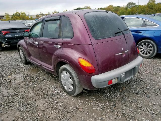 3C4FY4BB41T554932 - 2001 CHRYSLER PT CRUISER PURPLE photo 3