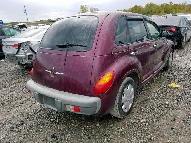 3C4FY4BB41T554932 - 2001 CHRYSLER PT CRUISER PURPLE photo 4