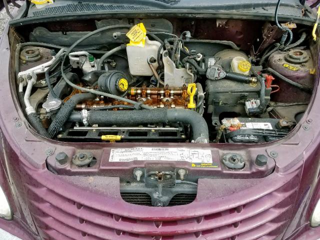 3C4FY4BB41T554932 - 2001 CHRYSLER PT CRUISER PURPLE photo 7