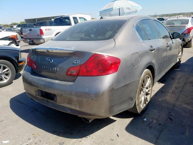 JN1CV6AP6BM507450 - 2011 INFINITI G37 BASE GRAY photo 4