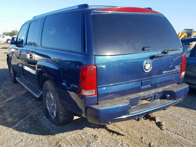 3GYFK66NX5G134568 - 2005 CADILLAC ESCALADE E BLUE photo 3