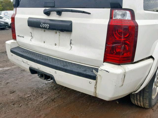 1J8HG48N17C533739 - 2007 JEEP COMMANDER თეთრი ფოტო 9