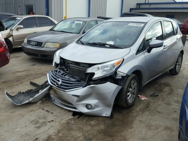 3N1CE2CP3FL435760 - 2015 NISSAN VERSA NOTE SILVER photo 2