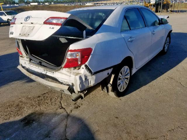 4T1BF1FKXCU589301 - 2012 TOYOTA CAMRY BASE WHITE photo 4