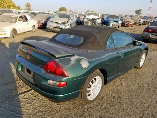 4A3AE85H31E224495 - 2001 MITSUBISHI ECLIPSE SP GREEN photo 4