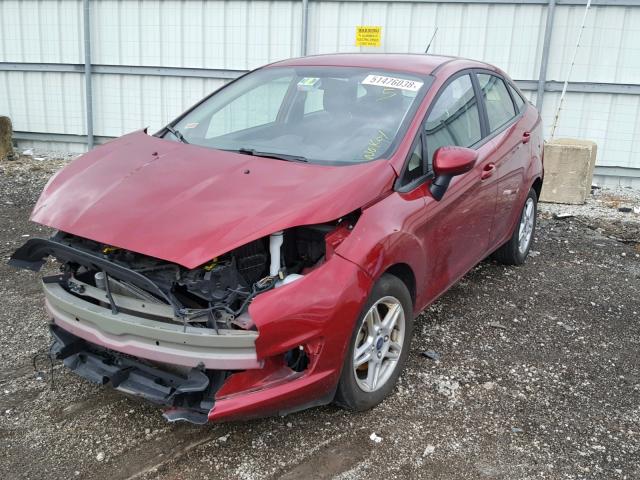 3FADP4BJ1HM135366 - 2017 FORD FIESTA SE RED photo 2