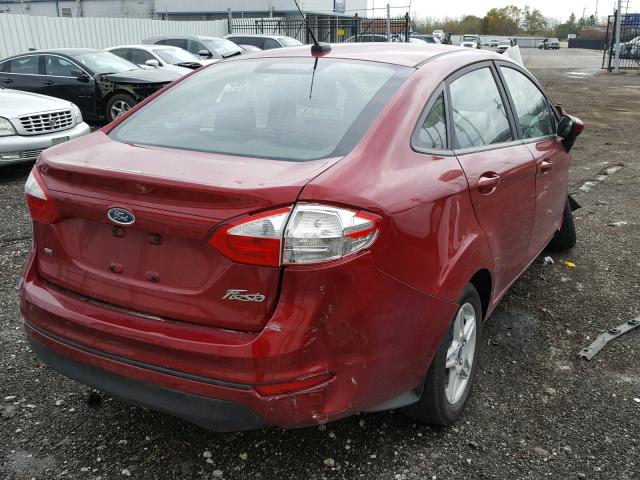 3FADP4BJ1HM135366 - 2017 FORD FIESTA SE RED photo 4