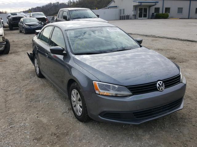 3VW2K7AJ7EM228369 - 2014 VOLKSWAGEN JETTA BASE GRAY photo 1