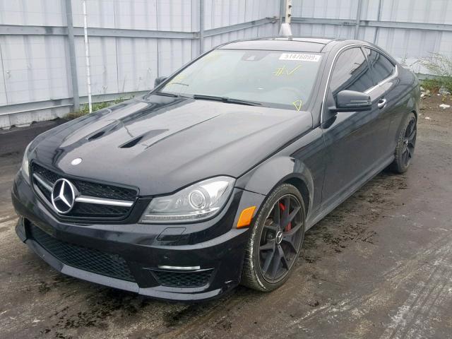 WDDGJ7HB1FG406501 - 2015 MERCEDES-BENZ C 63 AMG BLACK photo 2