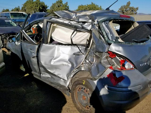 3N1BC13E47L460467 - 2007 NISSAN VERSA S SILVER photo 9