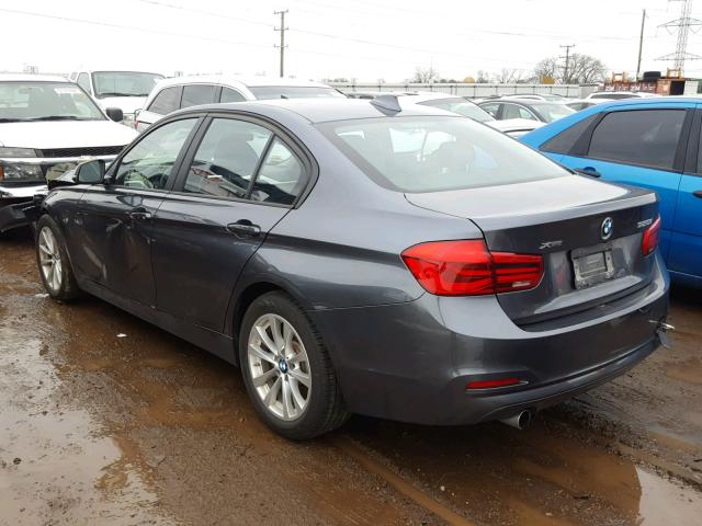 WBA8E5G35HNU43127 - 2017 BMW 320 XI GRAY photo 3