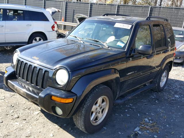 1J4GL58KX2W323832 - 2002 JEEP LIBERTY LI BLACK photo 2