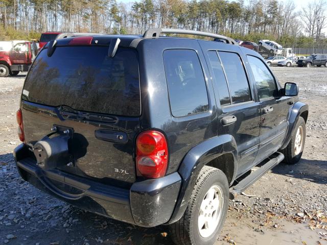 1J4GL58KX2W323832 - 2002 JEEP LIBERTY LI BLACK photo 4