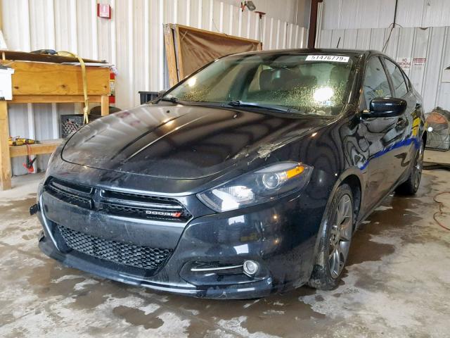 1C3CDFBA5DD314790 - 2013 DODGE DART SXT BLACK photo 2