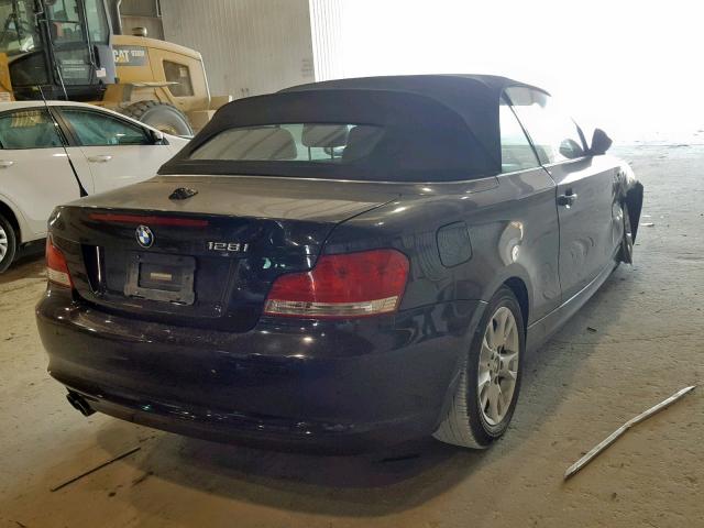 WBAUL73568VE89298 - 2008 BMW 128 I BLACK photo 4