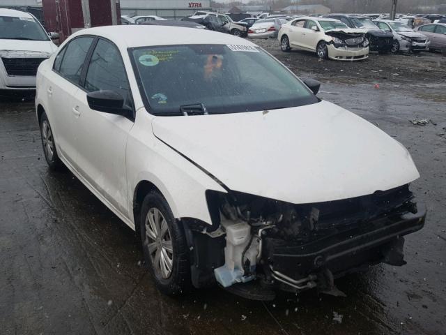 3VW2K7AJ5DM207552 - 2013 VOLKSWAGEN JETTA BASE WHITE photo 1