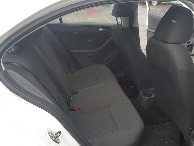 3VW2K7AJ5DM207552 - 2013 VOLKSWAGEN JETTA BASE WHITE photo 6