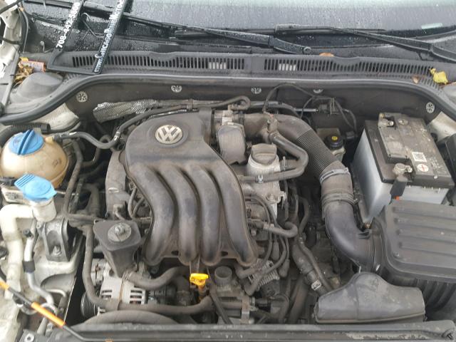 3VW2K7AJ5DM207552 - 2013 VOLKSWAGEN JETTA BASE WHITE photo 7