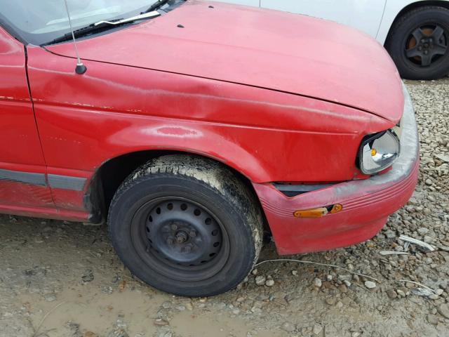 1N4EB31F1RC700938 - 1994 NISSAN SENTRA E RED photo 9