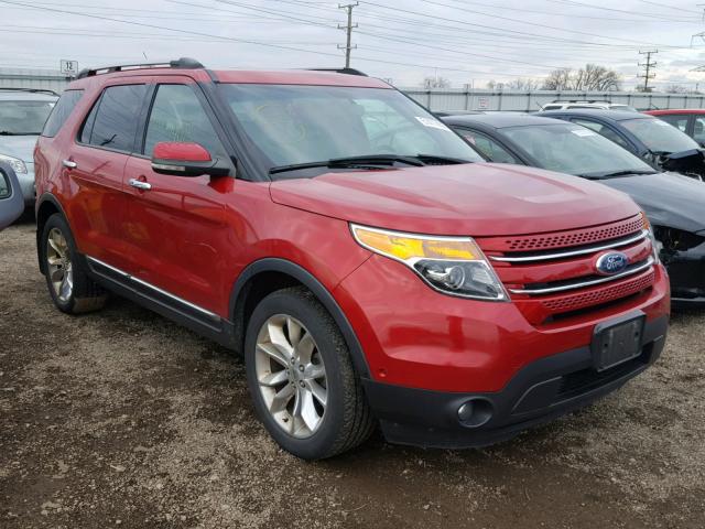 1FMHK8F89BGA70868 - 2011 FORD EXPLORER L RED photo 1