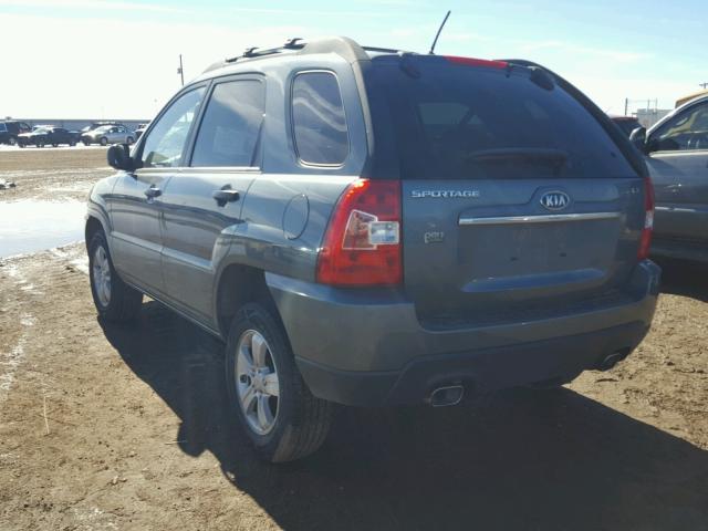 KNDJF724X97578963 - 2009 KIA SPORTAGE L GREEN photo 3