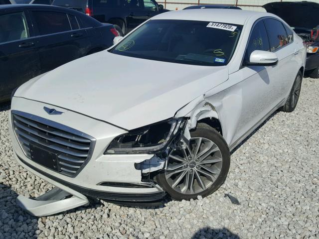 KMHGN4JE4FU063794 - 2015 HYUNDAI GENESIS 3. WHITE photo 2