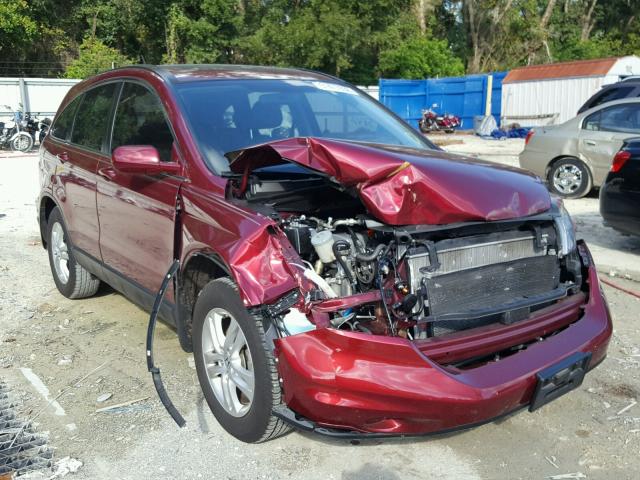 5J6RE3H72BL011332 - 2011 HONDA CR-V EXL BURGUNDY photo 1