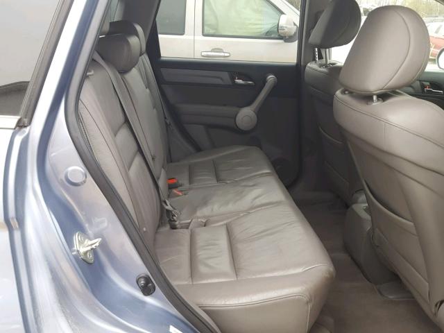 JHLRE48737C104320 - 2007 HONDA CR-V EXL BLUE photo 6