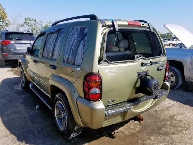 1J4GL38K83W533223 - 2003 JEEP LIBERTY RE GREEN photo 3