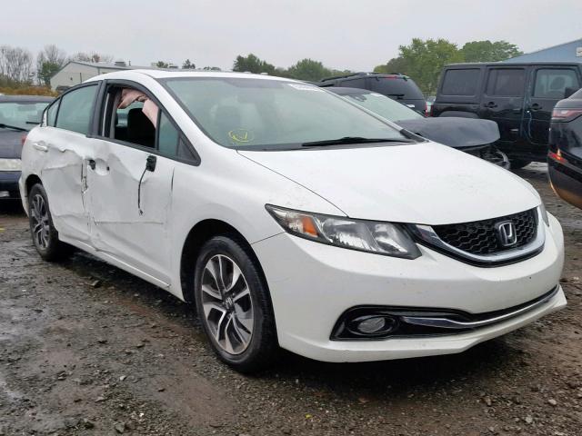 19XFB2F90DE282546 - 2013 HONDA CIVIC EXL WHITE photo 1