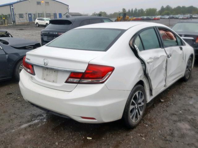 19XFB2F90DE282546 - 2013 HONDA CIVIC EXL WHITE photo 4