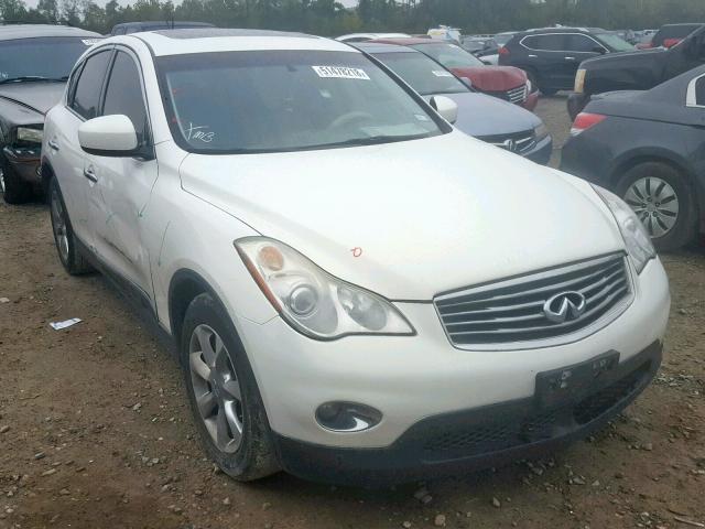 JNKAJ09E38M302255 - 2008 INFINITI EX35 BASE WHITE photo 1