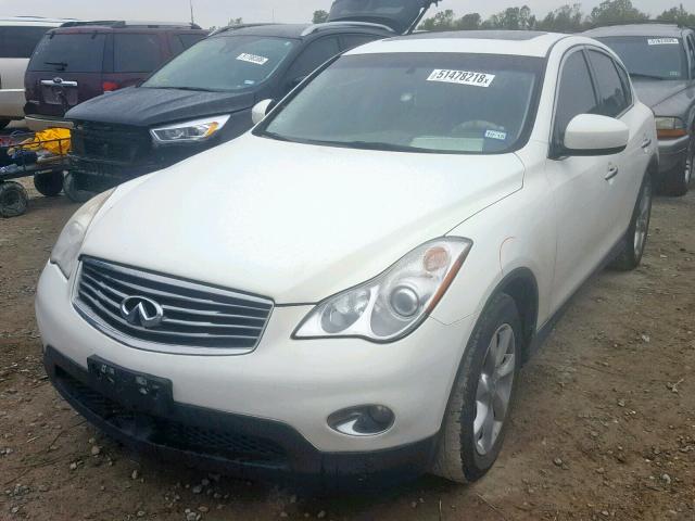 JNKAJ09E38M302255 - 2008 INFINITI EX35 BASE WHITE photo 2